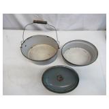 Lot of Vintage Enamelware