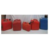 Lot of 7 Gas Cans. Empty.