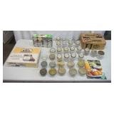 Lot of 66 Canning Jars. Various sizes. Some are new, unused in boxes.