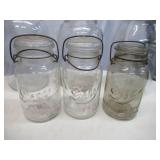 Lot of Various sized Canning Jars
