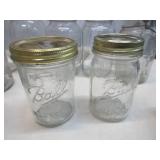 Lot of Various sized Canning Jars