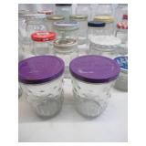 Lot of Canning Jars various sizes 4 oz to 1 Quart