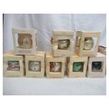 Lot of 15 Christmas Ornaments in original boxes. Hallmark and Campbell Kids 1978-1990s