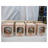 Lot of 15 Christmas Ornaments in original boxes. Hallmark and Campbell Kids 1978-1990s