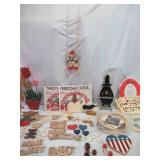 Lot of various woodworking crafting items