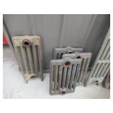 Lot of various Antique Cast Iron Radiator Parts