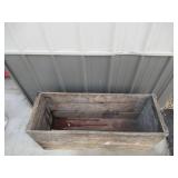 Lot of Antique Primitive Vintage Shipping Crate, Foot Locker, Wall Shelf