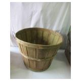 Lot of Various Vintage Primitive Wood Boxes & 1 Bushel Basket