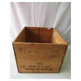 Vintage Primitive Liquor Crate from Scotland