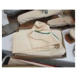 Lot of Vintage Ironing Boards, Pads & Covers, wood clothes pins, laundry cart and more.