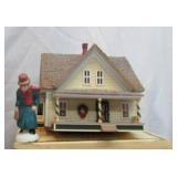 Lot of Vintage Collection of Enesco Pine Hallow Christmas Village Buildings and accessories