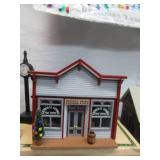 Lot of Vintage Collection of Enesco Pine Hallow Christmas Village Buildings and accessories