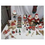 Lot of Vintage Christmas Decor & Santa Collection