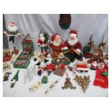 Lot of Vintage Christmas Decor & Santa Collection