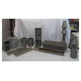Lot of Vintage Galvanized Metal Items