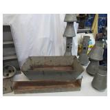 Lot of Vintage Galvanized Metal Items