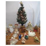 Christmas Lot of 23 pcs Christmas Tree Toppers Xmas Tree and more