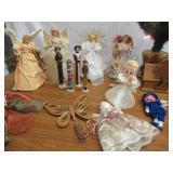 Christmas Lot of 23 pcs Christmas Tree Toppers Xmas Tree and more