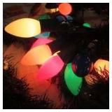 Christmas Decor Lot Vintage String Lights, Many boxed Hallmark Ornaments, Garland and more