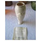 Lot of various Floral Vases and Planters: Lenox, Haeger, Frankoma 234, Tuscany Leaded Crystal