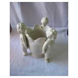 Lot of various Floral Vases and Planters: Lenox, Haeger, Frankoma 234, Tuscany Leaded Crystal