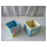 Lot of various Floral Vases and Planters: Lenox, Haeger, Frankoma 234, Tuscany Leaded Crystal