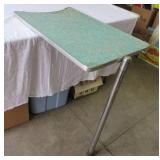 Vintage 1950s Green Formica and Chrome Table/Marine Table. Used in a boat. MCM