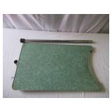 Vintage 1950s Green Formica and Chrome Table/Marine Table. Used in a boat. MCM