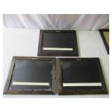 Lot of 4 wood Framed Winter Scene Prints