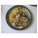 Lot of Vintage Tin ware: Tin Cans, Tin Wall Art, Tin Garbage Cans, Trays, 1 decorative box with lid