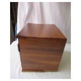 Vintage wood 4 Drawer Jewelry Box with decorative metal Drawer Pulls