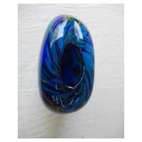 2 - Handblown Colorful Art Glass Vases.  Beautiful.