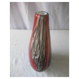2 - Handblown Colorful Art Glass Vases.  Beautiful.