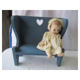 Lot of Vintage Dolls ( 2 are musical) Doll clothing and Doll furniture