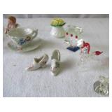 Lot of Miniature Chachkies / Knick Knacks some Spode and Limoges