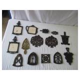 Lot of Vintage Cast Iron and Metal Trivets