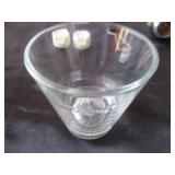 Lot of Vintage Barware: Martini Glasses, Shot Glasses, Cocktail Mixer Glasses, Advertising Swizzle Sticks