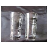 Lot of Vintage Barware: Martini Glasses, Shot Glasses, Cocktail Mixer Glasses, Advertising Swizzle Sticks