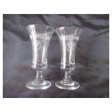 Lot of Vintage Barware: Martini Glasses, Shot Glasses, Cocktail Mixer Glasses, Advertising Swizzle Sticks