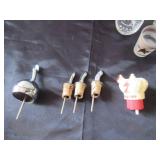 Lot of Vintage Barware: Martini Glasses, Shot Glasses, Cocktail Mixer Glasses, Advertising Swizzle Sticks