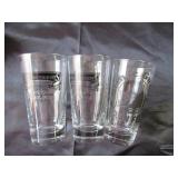 Lot of Vintage Barware: Martini Glasses, Shot Glasses, Cocktail Mixer Glasses, Advertising Swizzle Sticks