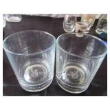 Lot of Vintage Barware: Martini Glasses, Shot Glasses, Cocktail Mixer Glasses, Advertising Swizzle Sticks