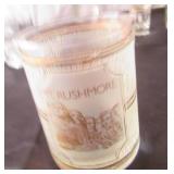 Lot of Vintage Barware: Martini Glasses, Shot Glasses, Cocktail Mixer Glasses, Advertising Swizzle Sticks