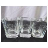 Lot of Vintage Barware: Martini Glasses, Shot Glasses, Cocktail Mixer Glasses, Advertising Swizzle Sticks