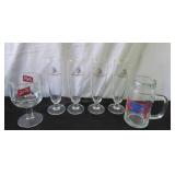 Lot of Vintage Barware Beer Collection: Budweiser, Michelob, Schlitz, Schmidt, Killians, Strohs