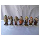 Lot of 27 Vintage Ceramic Figurines Collection: 7 Dwarfs, Bunny Rabbits, Chicken, Christmas Items, Bookends and more