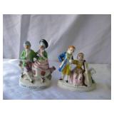 Lot of 27 Vintage Ceramic Figurines Collection: 7 Dwarfs, Bunny Rabbits, Chicken, Christmas Items, Bookends and more