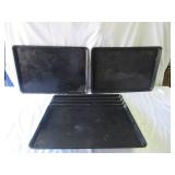 Lot of 5 Large Fiberglass Trays