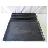 Lot of 5 Large Fiberglass Trays