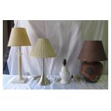 Lot of 4 Table Top Lamps